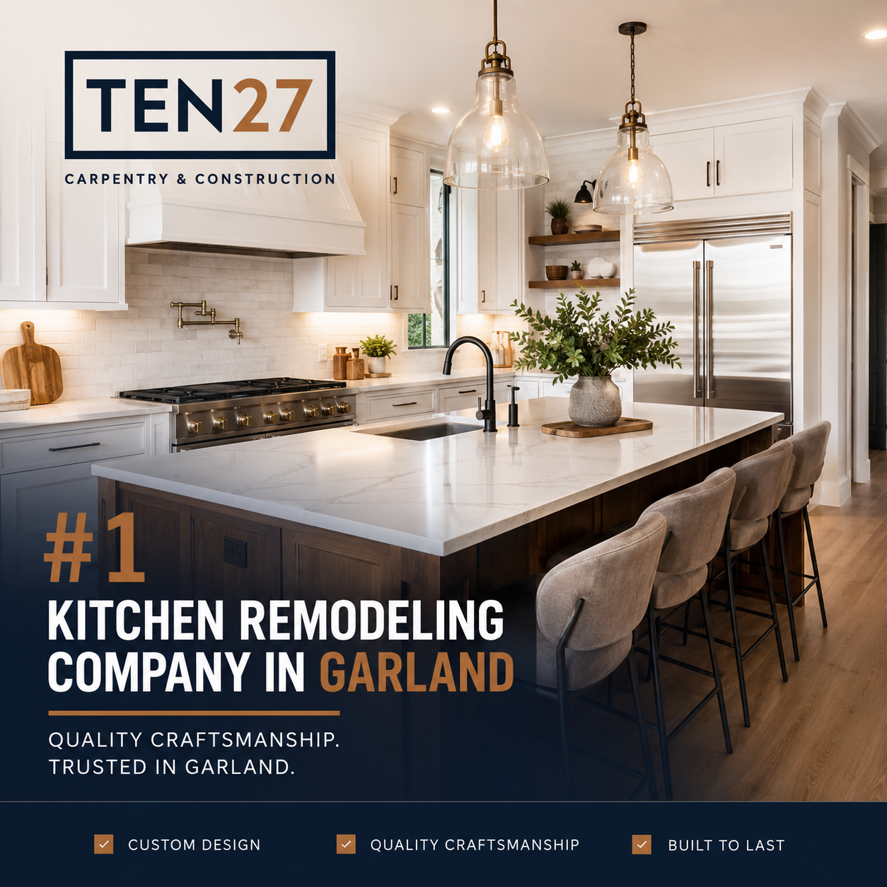 #1 Kitchen Remodeling Company in Garland